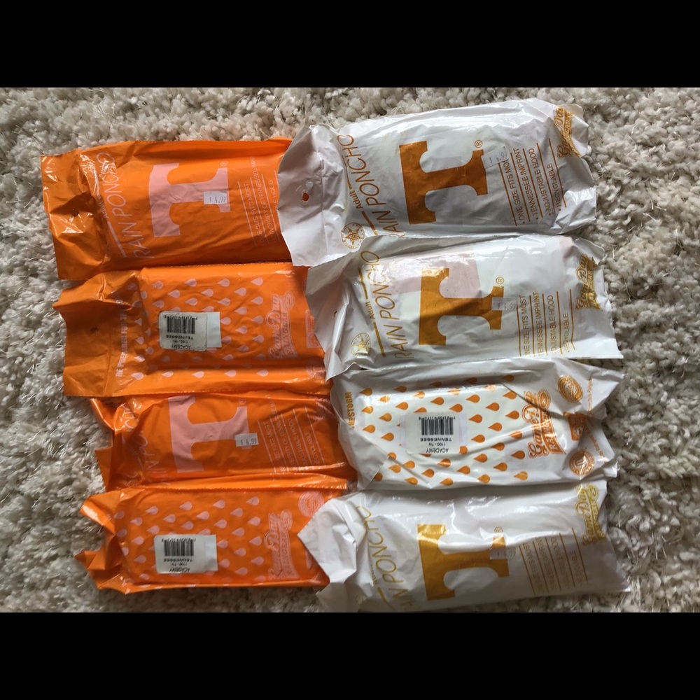 University of Tennessee branded ponchos